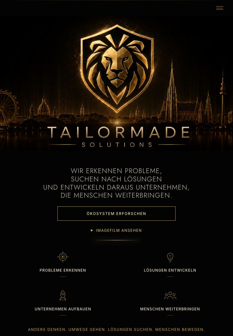 TailorMade Solutions auf dem iPad