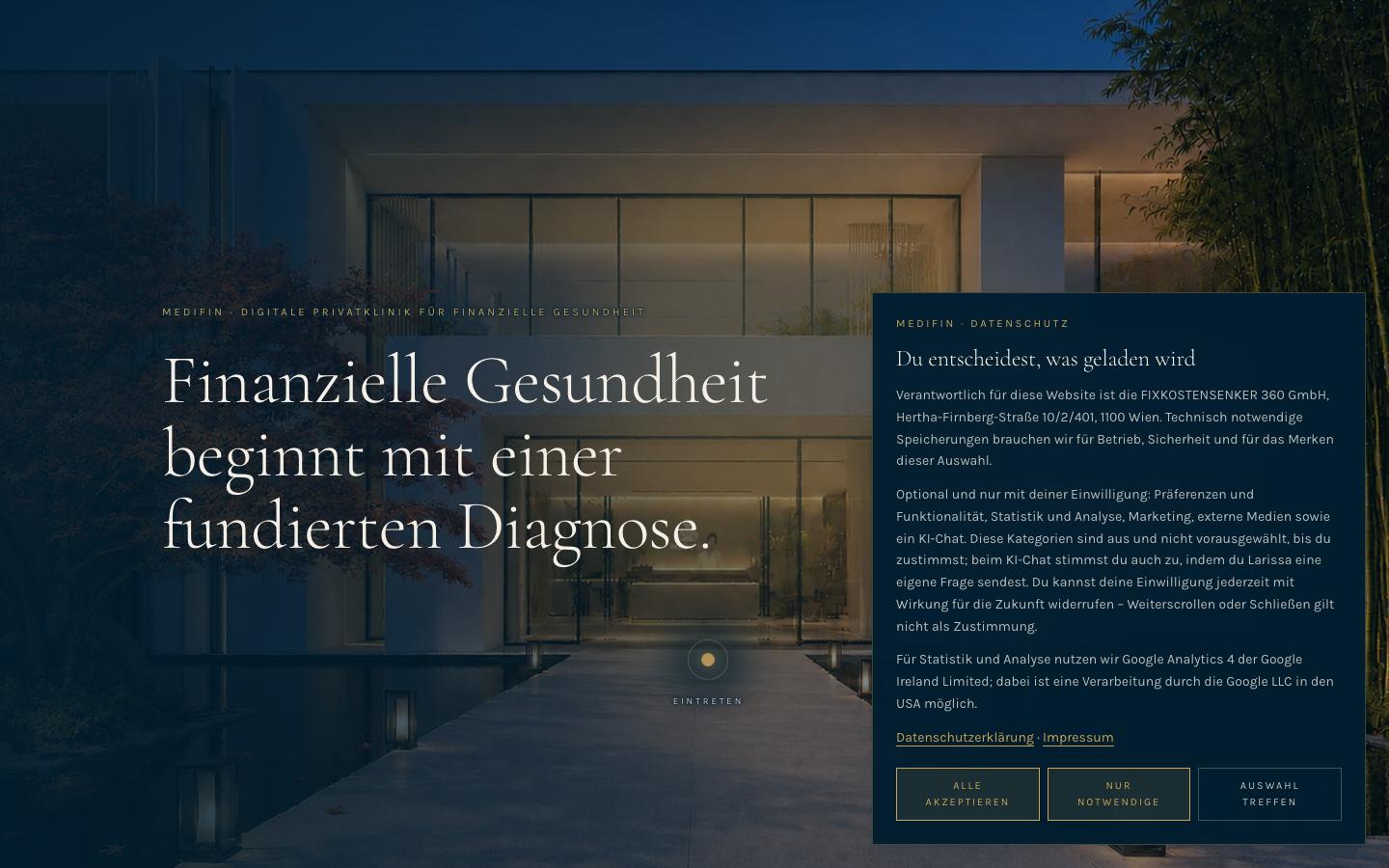 MEDIFIN auf dem MacBook