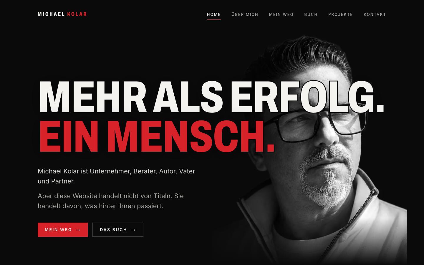 Michael Kolar auf dem MacBook