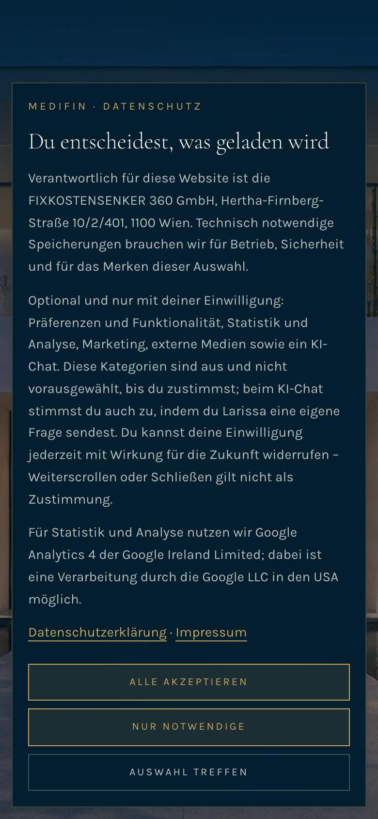MEDIFIN auf dem iPhone
