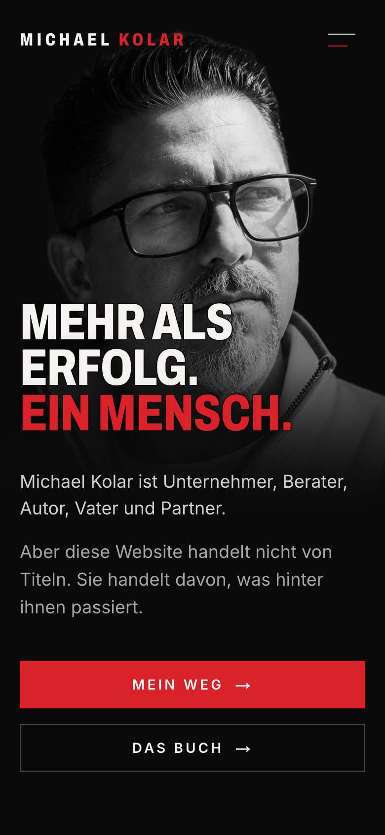 Michael Kolar auf dem iPhone